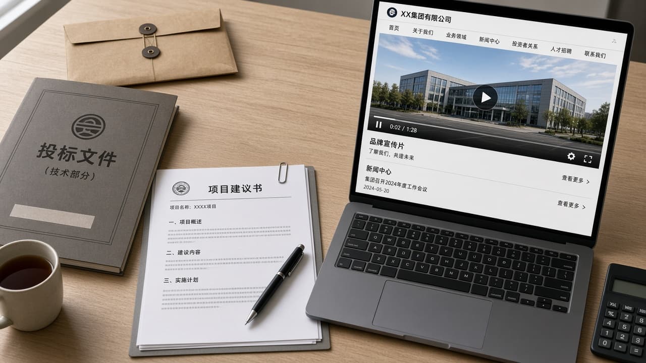 招投标要交的片子,和官网宣传片不是同一条